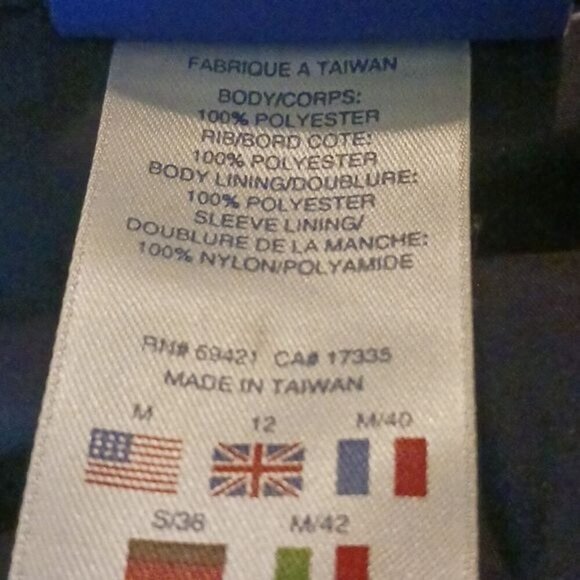 Reebok Track Jacket Womens Size M Navy Blue Full Zip Athletic Sportswear Retro - Picture 6 of 6